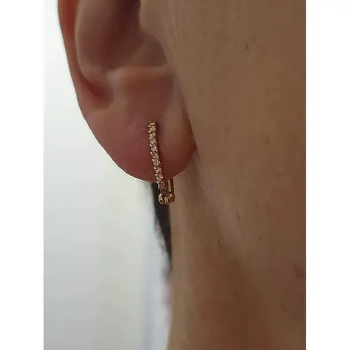 Золоті сережки Гаразд з фіанітами. 3532033 - фото 2