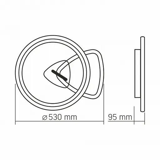 LED світильник функціональний Videx DECORA 52W VL-CLD-993-BSL - фото 3
