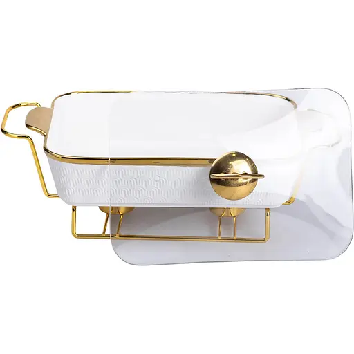 Мармітниця  Yiwuпорцелянова прямокутна 1 л біла HP1013 - фото 4