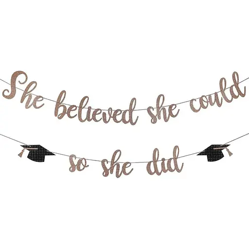 Розовое золото Выпускного вечера Колледжа Украшения 2023