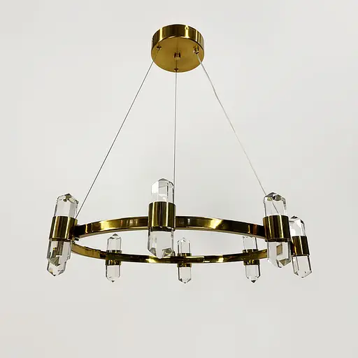 Элегантная люстра с хрустальными элементами Ø 60 см Ст. MJ 237-600 AB | Line F - фото 1