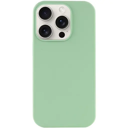 Чохол Epik Silicone Case Full Protective AA NO LOGO для Apple iPhone 16 Pro 6.3 Зелений/Pistachio