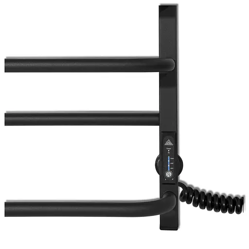 Електрична рушникосушарка Laris Зебра Комфорт ЧФЧ10 500x900 Е права R3 73207639, Чорний матовий, Праве, Електронний - фото 5