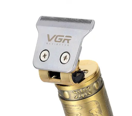 Професійна машинка для стрижки, окантовочна машинка VGR V-085 (Бронза) - фото 8