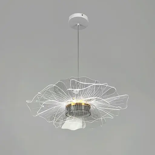 Подвесной прозрачный светильник в белом корпусе Ø 50 см | Line F | Ст. MJ330-500 - фото 5