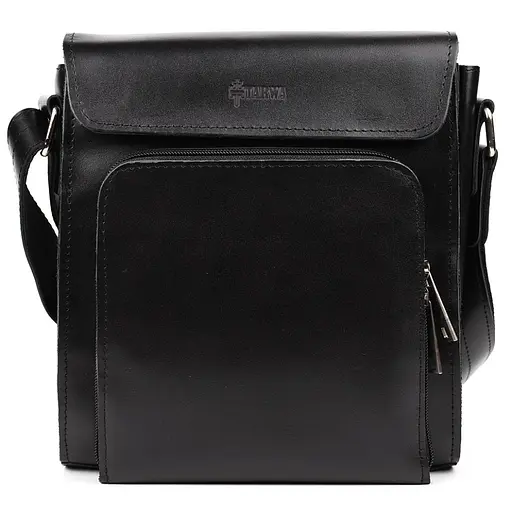 Шкіряна чоловіча сумка через плече TARWA 26х22х6 см nsa0001256 - фото 5