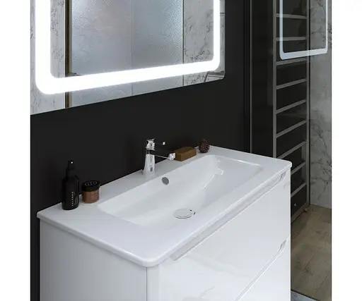 Тумба підвісна Sanwerk Вега Air 81 Білий з умивальником Падова (MV0000813) Білий - фото 3