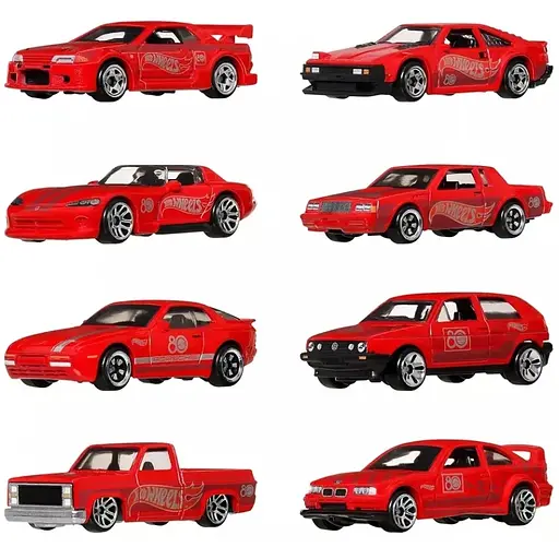 Набір Hot Wheels 80 років драйву Mattel тематичний 8 машинок (JGK09)