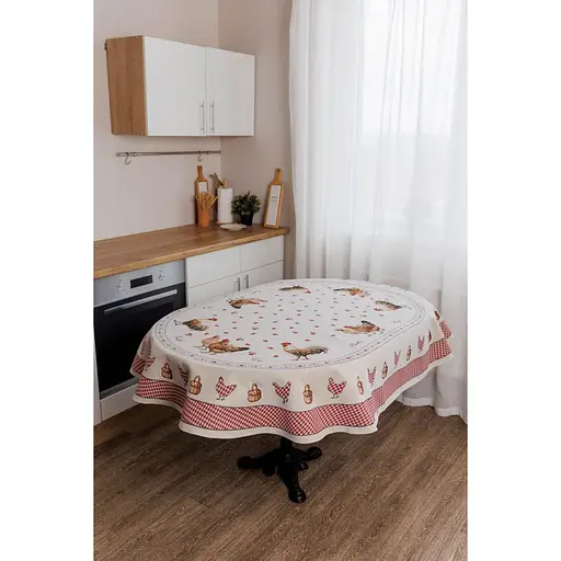 Скатерть Добробут Прованс овальная 136х240 см (44420) - фото 4