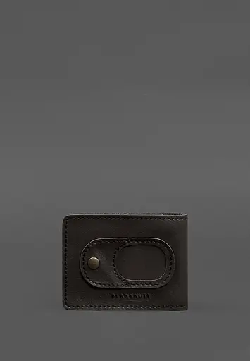 Кожаная обложка для удостоверения участника боевых действий (УБД) с карманом для жетона темно-коричневая - фото 4