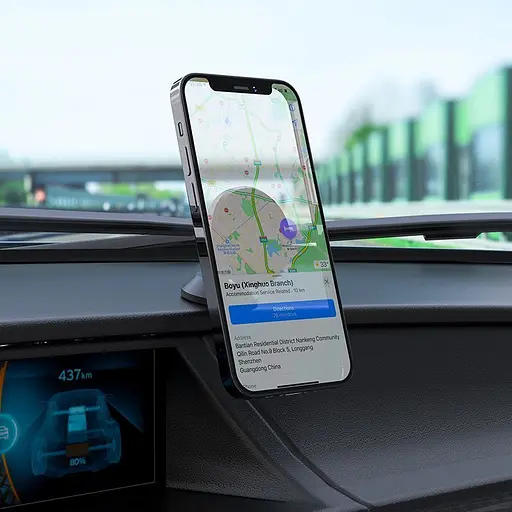 Автотримач Hoco CA79 Magnetic Car Holder Black (73708) - фото 5