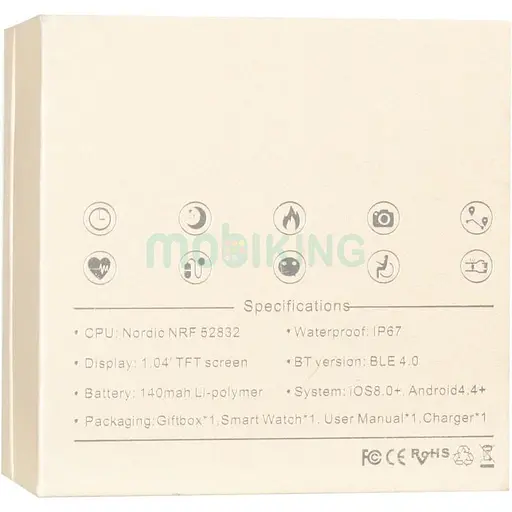 Фитнес-браслет Swarovski L12 умные часы золотистые - фото 5