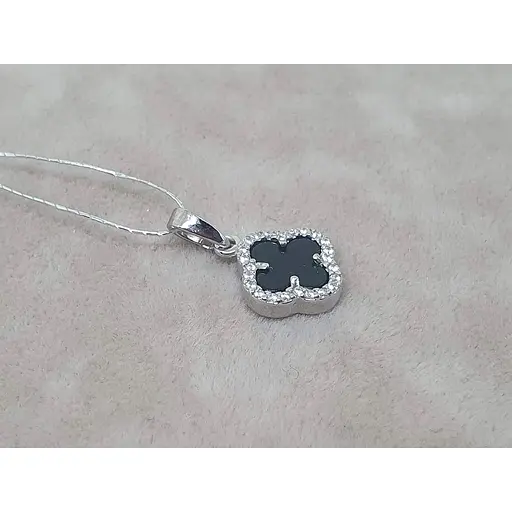 Золота підвіска Платон Конюшина з агатом та фіанітами. 3П162/67Б - фото 2