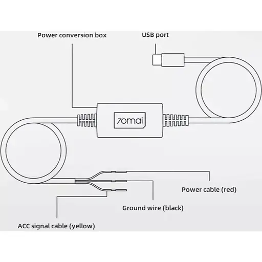 Кабель режиму паркування 70Mai Hardware Kit Midrive UP03 (123823) - фото 3
