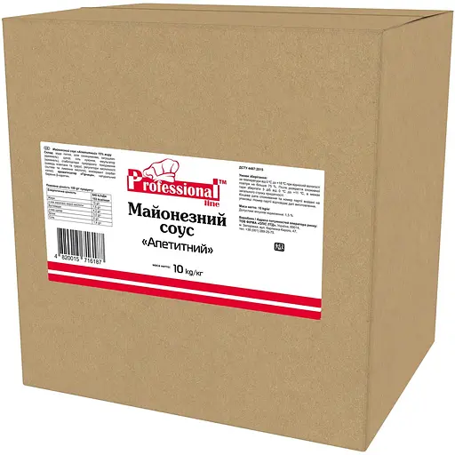 Уцінка. Майонезний соус Professional line Апетитний 15% 10 кг
