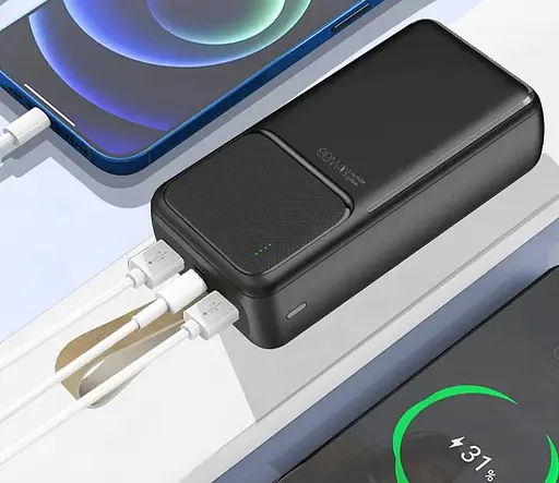 Павербанк портативная батарея BIYA XS31 портативное зарядное устройство для телефона 30000 mAh 66W Черный - фото 2