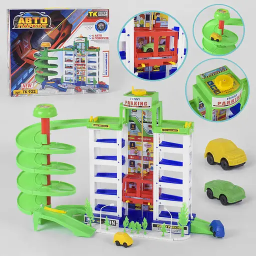 Гараж "TK Group", 4 машинки, аксессуары TK922 - фото 3