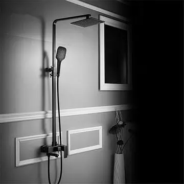 Душова система Rea Fort black mat чорний матовий REA-P9861, Чорний матовий - фото 4