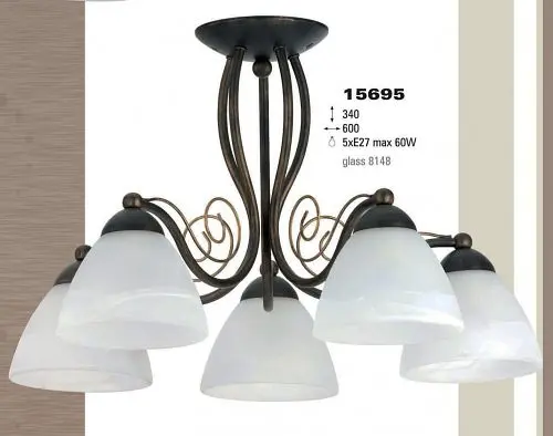 Люстра класична ALFA INCA 15695 - фото 2