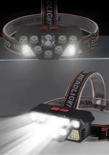 Яркий мощный аккумуляторный налобный фонарь Headlight CLT28 20 светодиодов 35Вт сверхяркий фонарь - фото 5