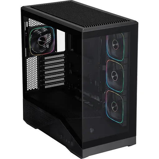 Корпус 1stPlayer GM7-BK-3FN7R-1FN7 Black - фото 8