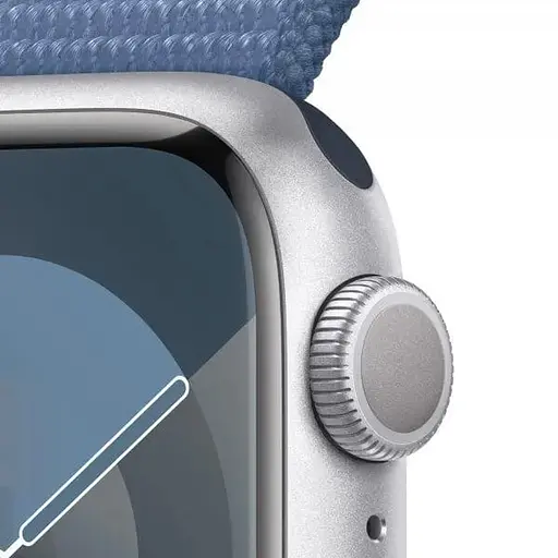 Смарт-годинник Apple Watch Series 9 GPS 41mm Silver Aluminum Case with Winter Blue Sport Loop (MR923) - фото 3