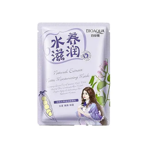 Тканевая маска Bioaqua с экстрактом соевых бобов Natural Extract Natto Moisturizing Mask 30 г
