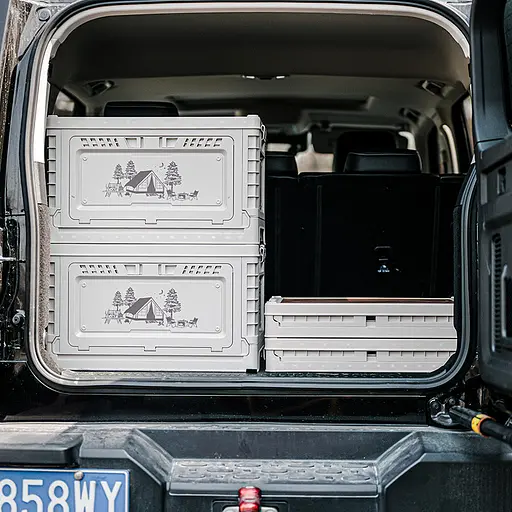 Туристичний складний контейнер ящик Naturehike CNH22SN019 25л (Світло-сірий) - фото 4