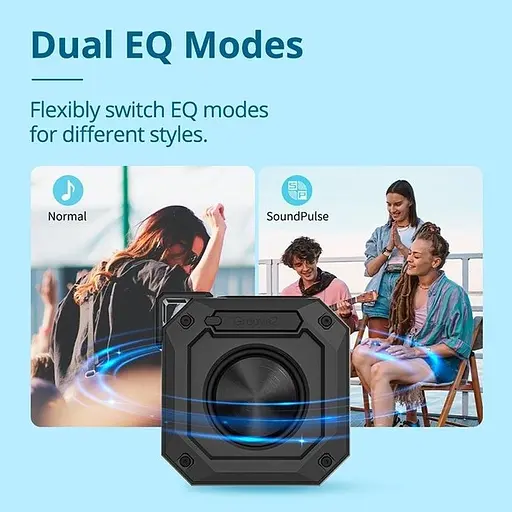 Бездротова портативна колонка Tronsmart Groove 2 ударостійка до 18 годин - фото 8