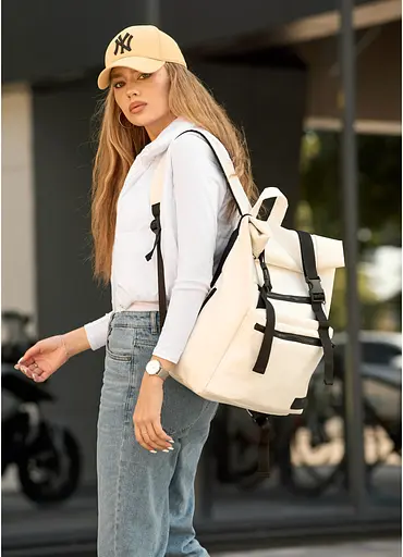 Рюкзак ролл Sambag унисекс RollTop LTT белый 41 x 30 x 16 см (24238008) - фото 1