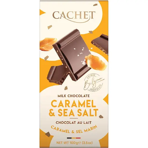 Шоколад молочный Cachet Caramel & Sea Salt 300 г 