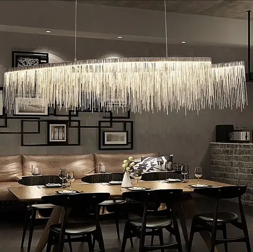 Хромований світильник у видовженому корпусі Line.F Довжина 120 см - фото 7