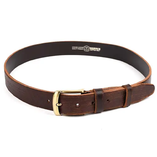 Ремінь LIMARY коричневий тертий цільний 130х4х0.4 см acs0032080 - фото 2