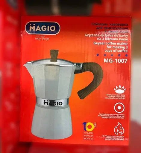 Гейзерна кофеварка MAGIO MG-1007 гейзерного типа на 3 порции еспресо 150 мл - фото 7