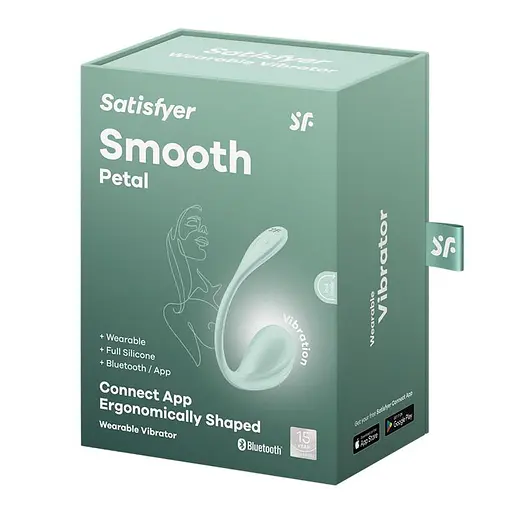 Виброяйцо Satisfyer Smooth Petal мятный - фото 7
