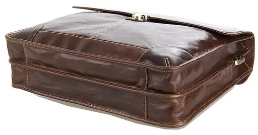 Сумка кожаная мужская Vintage 38х31х9 см sum0012454 - фото 9