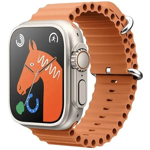 Розумний смарт-годинник Smart Watch GS ULTRA 8 Silver 2.05 безрамковий з бездротовою зарядкою