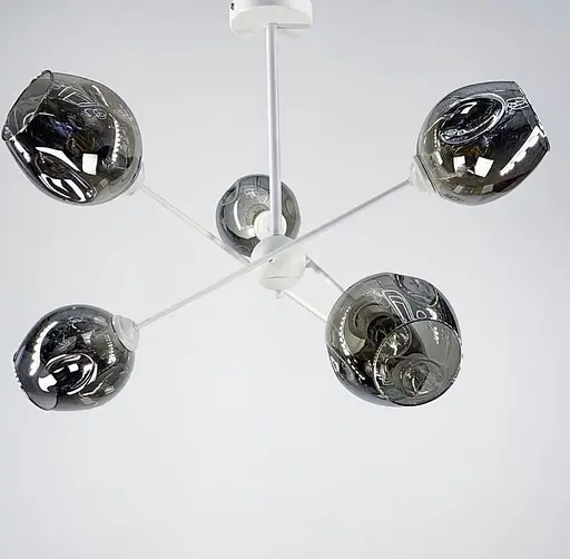 Стельова люстра в сучасному стилі на 6 плафонів Line.F K 166/6 - фото 2