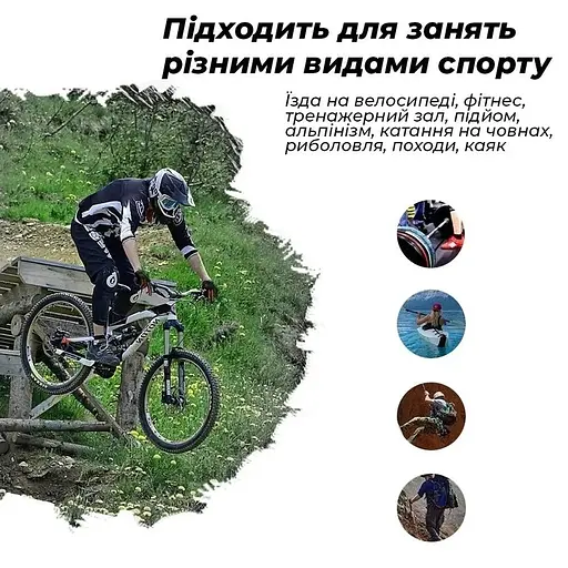 Велорукавиці PowerPlay 5281 A розмір XS зелений - фото 6