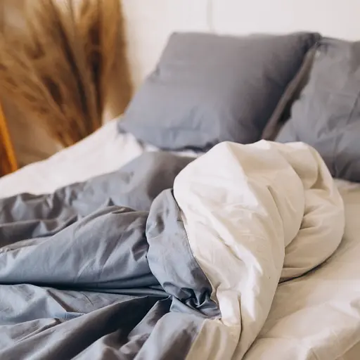 Комплект постельного белья Кретон 100% хлопок серо-голубой Summer sky - двухспальный - фото 1