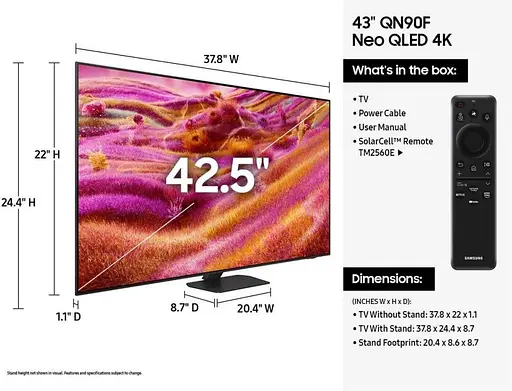 Телевизор Samsung QE43QN90F - фото 7