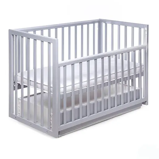 Кроватка Бук Волшебная DS-402 с ящиком и маятниковым механизмом серый - фото 3