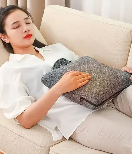 Массажная подушка для шеи и плеч с подогревом 759 АМ Роликовый массажер - фото 4