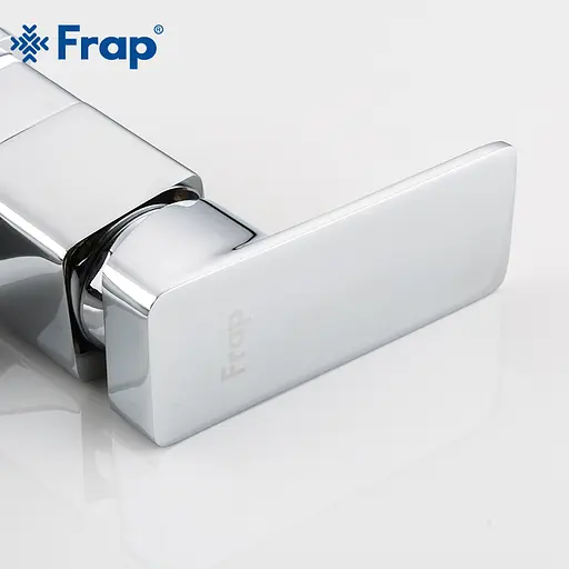 F4546 Змішувач для кухні короткий гусак гайка Ø35 Frap 1/10 Хром - фото 7