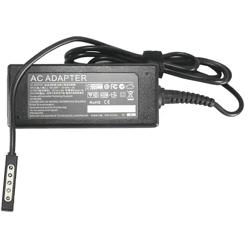 Блок питания для планшетов (зарядное устройство) PowerPlant MICROSOFT 220V, 12V 45W 3.6A (5pin)