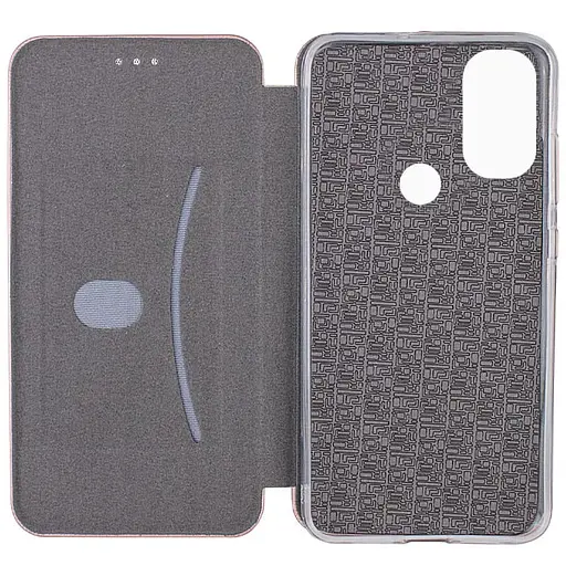 Шкіряний чохол-книжка Classy для Motorola Moto E40 Rose Gold - фото 3