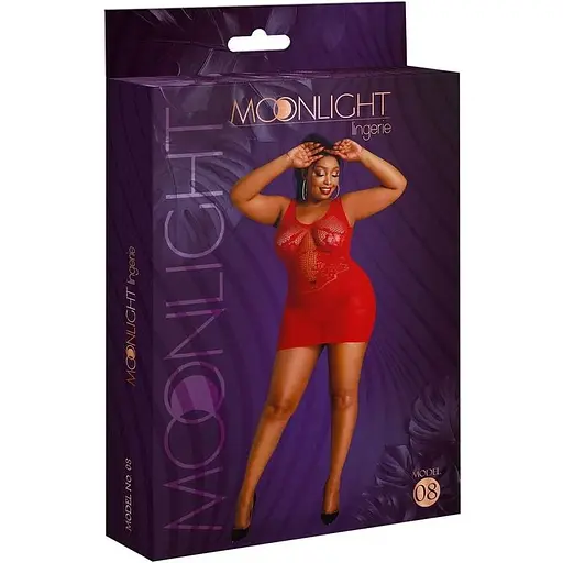 Сукня Moonlight Model 08 Red Plus size - фото 5