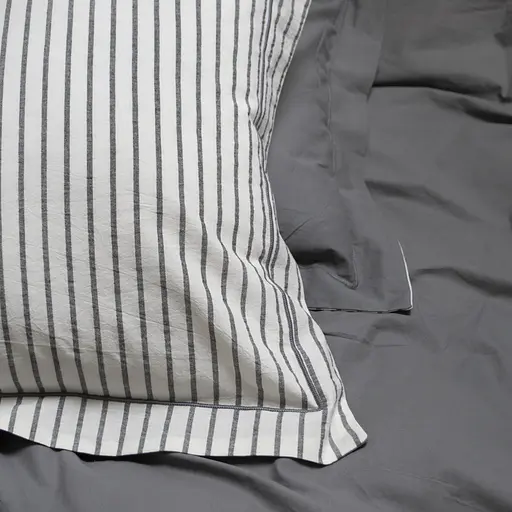 Постільна білизна Lotus Home Timeless антрацит полуторний (svt-2000022350242) - фото 4