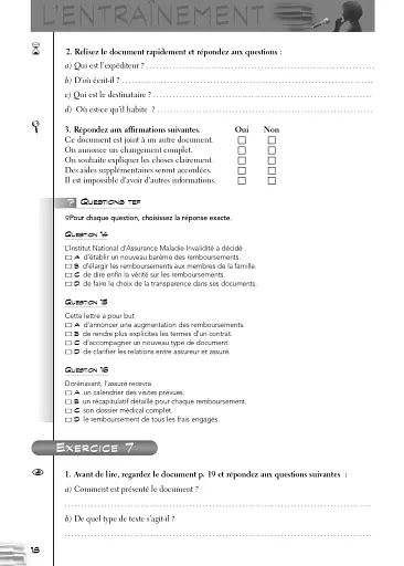 Test d'Evaluation de Francais - фото 18