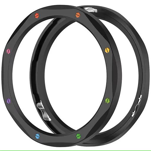 Безель металлический Sikai для смарт-часов Xiaomi Watch S3/S4 Black-multicolor + защитное стеклоSikaiSikai - фото 4
